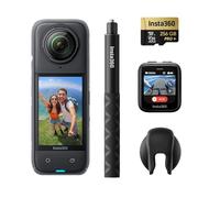 Insta360 X4 Pack GPS - Action Cam 360° 8K Impermeabile, Video Grandangolari in 4K, Selfie Stick Invisibile. Protezioni Lenti Rimovibili, Autonomia Batteria 135 min, Editing IA, Stabilizzazione