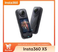 Insta360 X5 15 m Impermeabile Ora arrivato 72 MP 360 ° Videocamera d'azione Video X5 Nuova protezione antivento 185 minuti Tempo di esecuzione Novità