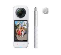 Insta360 X5 Pack Get Set Bianco - Videocamera 8K 360, sensori da 1/1.28" | Action cam impermeabile, superba in bassa luce, 8K30fps, autonomia 3 ore, obiettivi sostituibili, ottima per vlog, sport
