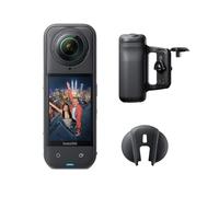 Insta360 X5 Pack Impugnatura ergonomica -Camera Impermeabile 8K 360º, Superba in Bassa Luce, Selfie Stick Invisibile, Obiettivi Sostituibili, Autonomia 3 ore, Cover Antivento, Stabilizzazione