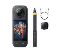 Insta360 X5 Pack No Drone - Action Cam Impermeabile 360° in 8K, Superba in Bassa Luce, Selfie Stick Invisibile, Obiettivi Sostituibili, Autonomia 3 ore, Cover Antivento, Stabilizzazione