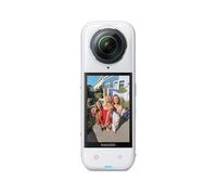 Insta360 X5 White - Action Camera impermeabile 8K a 360°, triplo chip AI, stabilizzazione FlowState ed effetto selfie invisibile
