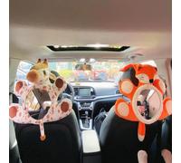 Instagram nuovo prodotto cartone animato volpe giraffa specchietto retrovisore per bambini baby car osservazione specchio decorazione d'interni pendente