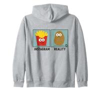 Instagram Reality Funny Food Felpa con Cappuccio