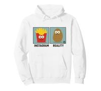 Instagram Reality Funny Food Felpa con Cappuccio
