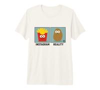 Instagram Reality Funny Food Maglietta Premium