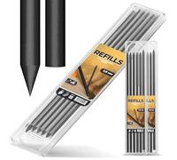 Instalguru 12x Ricariche Per Matita Meccanica 2,8 mm Nero Falegnameria Marcatura Strumento Ricambio Guida Linea Robusto Preciso Universale Cantiere Tecnico