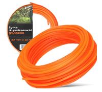 Instalguru Filo Tagliabordi Trimmer 2,7 mm 15 m Nylon Stella Decespugliatore Bobina Prato Bordi Erbacce Silenzioso Corda Tagliabordi Robusto Resistente allo Strappo