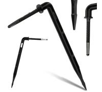 Instalguru Gocciolatore Angolare 5 mm Microirrigazione Emettitore Picchetto Irrigazione Automatica Giardino Serra Vasi Piante Sistema Goccia Kit Micro-Drip Distribuzione Acqua