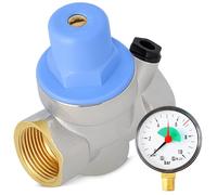Instalguru Riduttore Di Pressione 3/4'' Con Manometro Valvola Regolatrice In Ottone Per Acqua Potabile Controllo Pressione Rete Impianto Idrico Domestico Installazione