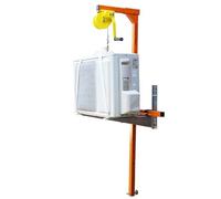 Installazione della gruccia di sollevamento dell'unità esterna del condizionatore d'aria, gru di sollevamento manuale da 3/5 HP JIYAMI'EN EL (Color : 1-5HP Bracket+winch 15m)