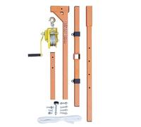 Installazione della gruccia di sollevamento dell'unità esterna del condizionatore d'aria, gru di sollevamento manuale da 3/5 HP JIYAMI'EN EL (Color : 1-3HP Bracket+winch 15m)