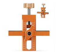 Installazione della porta dell'armadio per l'installazione, stencil di foratura regolabile e aiuto di montaggio, posizionatore con guida di precisione per fori precisi