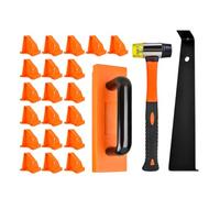 Installazione di pavimenti in legno laminato con distanziatori Set di strumenti per il montaggio del pavimento in legno duro Blocco di trazione e mazze Set di strumenti per pavimenti in laminato