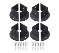 Installazione di ponti e recinzioni Fissaggio della base del palo regolabile Spessore materiale in acciaio al carbonio Supporto sicuro Per Pilastri(8pcs)