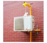 Installazione di utensili for unità esterne del condizionatore d'aria, piccola gru di sollevamento rimovibile con argano manuale JIYAMI'EN EL (Color : Bracket+winch 20m)