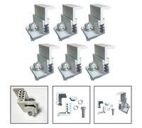 Installazione Efficiente con Confezione da 6 Staffe Z Regolabili Morsetti Pannel