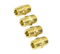 Installazione rapida 2 Way Adattatore pneumatico filettato Costruzione in acciaio al carbonio per Multi Brand Attrezzature Compatibilità Manutenzione Giunto pneumatico libero