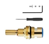 Installazione rapida Rubinetto Valvole Deviatore Nuclei Ceramici Ottone Costruire Bagno Cucina Lavello Adattatore Sostituzione per Rubinetto Domestico Valvola deviatore Kit cartuccia ceramica