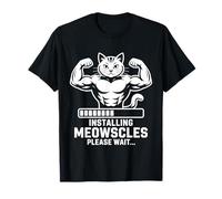 Installing Meowscles Please Wait Gym Cat Workout - Maglietta