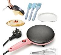 Instant 8" Electric Crepe Maker Quick Heat, Nonstick Crepera Electrica with Auto Temperature Control, Easy Clean Design for Roti, Tortillas, Blintz and Home Breakfast Cooking (A5)