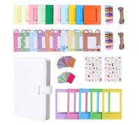 Instant Camera Accessories Bundle Compatible with Fujifilm Instax Mini 9 8 11 12 70 90 Camera Include Mini Photo Album, Film Frames, Wall Hang Frames, Border Stickers (bianco)