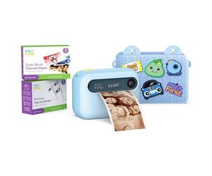 INSTANT CAMERA MYFIRST Insta 20 Bundle Fotocamera + Pellicole + Custodia BLU