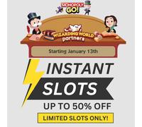 ⚡⚡INSTANT COMPLETE⚡⚡ Monopoly Wizarding PARTNER Go Event Full Carry (80K points)