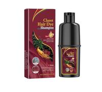 Instant Hair Dye Shampoo 3 in 1, Shampoo Colorante Tinta a lunga Durata, per Capelli per Donna Uomo, Colore Naturale, Morbido e Liscio, Copre Efficacemente i Capelli Grigi-Claret