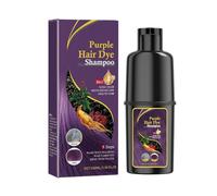 Instant Hair Dye Shampoo 3 in 1, Shampoo Colorante Tinta a lunga Durata, per Capelli per Donna Uomo, Colore Naturale, Morbido e Liscio, Copre Efficacemente i Capelli Grigi-Purple
