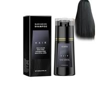 Instant Hair Dye Shampoo, Colorazione Delicata, Copre o Intensifica il Colore dei Capelli, Nutre e Ripara per Capelli Lisci e Senza Effetto Crespo, Black-200ml