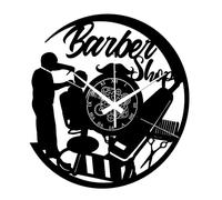 Instant Karma Clocks | Orologio da Parete Barber Shop in Vinile | Design per Barbieri e Parrucchieri | Arredo Decorativo per Salone Uomo | Idea Regalo Originale Stile Vintage