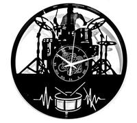 Instant Karma Clocks | Orologio da Parete Batterista | Design Decorativo per Amanti della Musica e Studi Musicali | Arredo Murale Originale per Musicisti