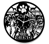 Instant Karma Clocks | Orologio da Parete Cane e Gatto | Design Amici a Quattro Zampe | Decorazione Casa Amanti Animali | Idea Regalo Pet Lovers