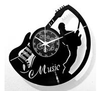 Instant Karma Clocks | Orologio Da Parete | Chitarra | Strumenti Musicali | Musicista | Bassista | Musica | Batteria | Rock Metal Punk | Tastiera | Idea Regalo, Nero-02