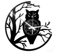 Instant Karma Clocks | Orologio da Parete con Civetta su Ramo | Design Decorativo in Vinile