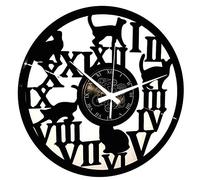 Instant Karma Clocks - Orologio in Vinile da Parete - Casa GATTO - GATTI - Numeri Grandi