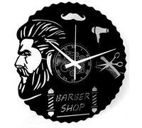 Instant Karma Clocks | Orologio da Parete in Vinile Barber Shop con Barbiere e Attrezzi | Arredo Decorativo per Saloni Uomo Parrucchieri | Regalo Originale per Professionisti e Collezionisti