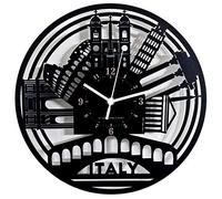 Instant Karma Clocks | Orologio da Parete Italy | Design Monumenti Italiani | Colosseo Torre di Pisa Venezia Roma | Decorazione da Muro per Casa Ufficio | Idea Regalo Made in Italy