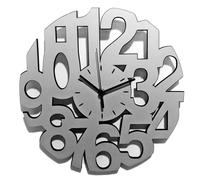 Instant Karma Clocks | Orologio Da Parete | Moderno | Minimal | Silenzioso | Arredamento Casa Studio Camera Cucina Sala | Idea Regalo (Siver M5, 30cm)