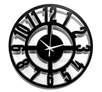 Instant Karma Clocks | Orologio Da Parete | Moderno | Minimal | Silenzioso | Arredamento Casa Studio Camera Cucina Sala | Idea Regalo (Nero M1, 30cm)