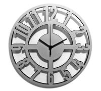 Instant Karma Clocks | Orologio Da Parete | Moderno | Minimal | Silenzioso | Arredamento Casa Studio Camera Cucina Sala | Idea Regalo (Silver M1, 30cm)