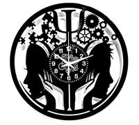 Instant Karma Clocks | Orologio da Parete Psicologia Simbolo Psi | Decorazione per Psicologi e Studenti | Idea Regalo Dottore Psichiatria