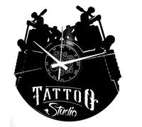 Instant Karma Clocks | Orologio da Parete Tattoo Studio | Design Originale con Macchinette per Tatuaggi per Studio o Arredo Alternativo