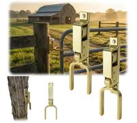 Instant Locking Gate Latch,Heavy-Duty One-Hand Gate Latch,Automatic Spring Lock,Quick Spring Loaded Easy Install Gates Latchs Suitable for Installation in Ranches,Farms,and Backyards (2PCS)