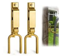 Instant Locking Gate Latch, Heavy Duty One Hand Gate Latch, Rust-Resistant Steel Automatic Spring Lock for Farm, Ranch & Backyard, Easy Install on Wood, Metal & Pipe Gates (2pcs)