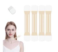Instant Neck Tape,Lift Tapes Invisible Behind Neck,Sweat-Resistant Breathable Lifting & Firming Invisible Tape with 4 Elastic Bands and 20 Replacement Patch for Necks Face Jaw (1Set/20Pcs)