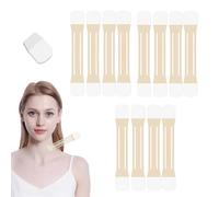 Instant Neck Tape,Lift Tapes Invisible Behind Neck,Sweat-Resistant Breathable Lifting & Firming Invisible Tape with 4 Elastic Bands and 20 Replacement Patch for Necks Face Jaw (3Set/60Pcs)