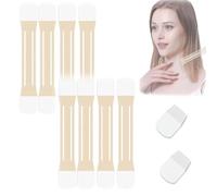Instant Neck Tape, Neck Tape, Necks and Face Lift Strap Patch Tightening, High Elastic Breathable Lifting Invisible Reusable for Face Jaw (8pcs+40pcs Tapes)