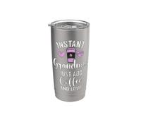 Instant Nonna basta aggiungere caffè e amore nuova nonna Bicchiere termico in acciaio inox doppia parete